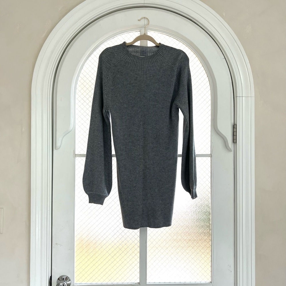 Song of Style Grey Knit Sweater Dress Size M